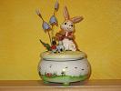 Goebel Hase #181 Spieluhr Spieldose Frühlingsmelodie Hase mit Geige