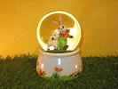 Goebel Hase #404 Hase mit Lamm - Wunschkugel - Spieldose