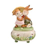 Goebel Hase  #673  Frühlingsregen - Spieluhr