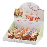 Goebel Hase  #675  Hängeornament Minihase  Huckepack   mit Küken