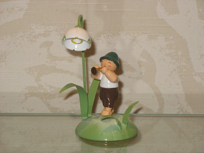 Wendt and Kühn Angel With Harmonica Erzgebirge Grünhainich Collector's